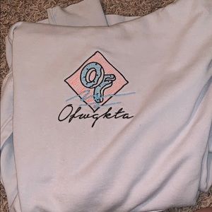size medium light grey odd future hoodie